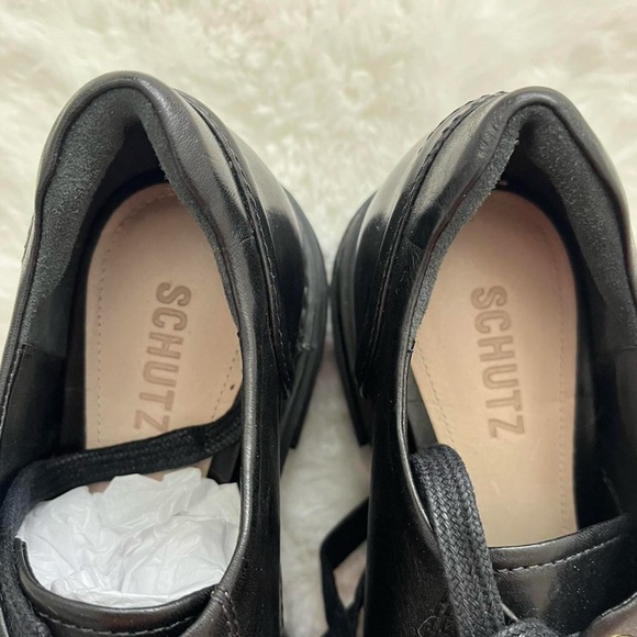 Schutz black heeled loafers - Picture 5 of 8